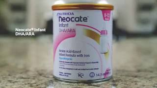 Neocate Infant DHAARA  Product Details amp Mixing Instructions [upl. by Nuli]