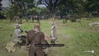 Mrs Downes Visits Camp In Red Dead Redemption 2 [upl. by Derayne]