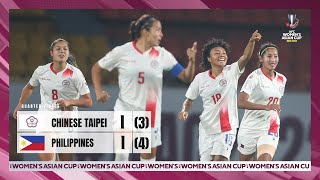 WAC2022  Full Match  Quarter Final  Chinese Taipei vs Philippines [upl. by Eesdnil]