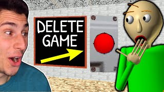 I Deleted Baldis Basics FOREVER [upl. by Brine]