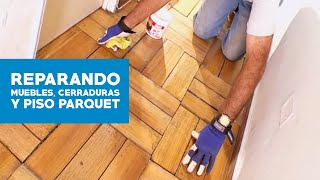 Cómo reparar los muebles de cocina cerraduras y piso de parquet [upl. by Wetzell]