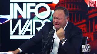 RWW News Alex Jones Sobs After Trump Announces Syria Airstrikes [upl. by Vola]