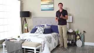 Skyline Five Button Headboard  Product Review Video [upl. by Hollerman]