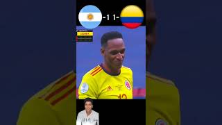 Argentina vs colombia Epic match short🥶🥵football argentina colombia messi recitation [upl. by Zipah]