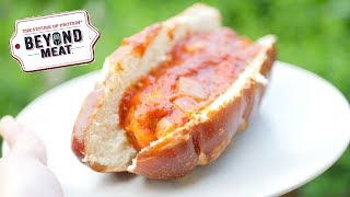 VEGAN HOT SAUSAGE USING BEYOND SAUSAGE [upl. by Worlock]