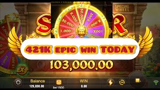 Win 421K Fortune Gems Slot Jili Lucky Games😉😉 [upl. by Amles]