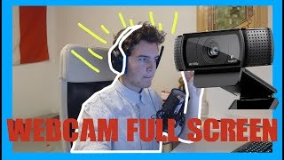 How To Full screen Your Webcam In OBS Studio [upl. by Ulani673]