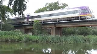 Trains At Breakwater Bridge 2512024 [upl. by Brunhilde]