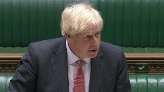 Prime Minister Boris Johnson gives an update to the House Of Commons on the situation in Ukraine [upl. by Farmann]