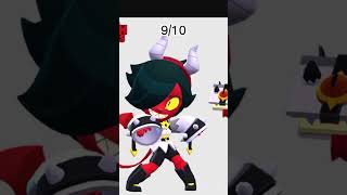 Ranking Brawl Stars demonic skins brawlstars brawler brawl skins supercell [upl. by Berlauda944]