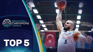 Top 5 Plays  Round of 16  Gameday 2  Basketball Champions League 201819 [upl. by Abibah400]