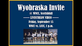 WNCC volleyball vs LCCC  Wyobraska Invite [upl. by Nnylekoorb]