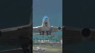 Boeing 747 liftoff at St Maarten🏝️ [upl. by Oram]