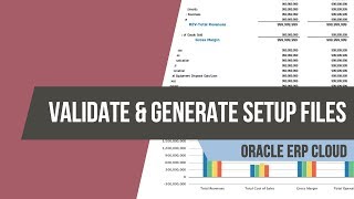 How to Setup the Enterprise Using Spreadsheet  Validate and Generate Setup Files in Oracle Fusion [upl. by Enatan]