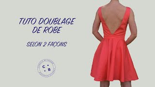 Doublage de robe selon 2 façons [upl. by Anaeed]