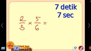 Cara Menghitung Cepat Perkalian Pecahan Mudah [upl. by Sheryl]