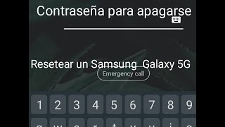 Que hacer si un Samsung pide contraseña o patron para apagarse para formatearlo hacer reseteo duro [upl. by Posner]