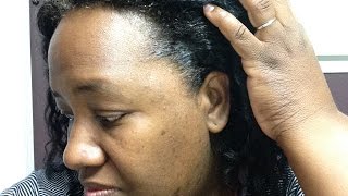 Keracare Edge Tamer DEMO INITIAL THOUGHTS  Perm Relaxer Texlax HAIR [upl. by Saenihp172]