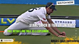 Mitchell starc catch controversy in ashes CricketAakash [upl. by Maurie]