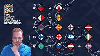 My UEFA Nations League Matchday 4 Predictions 131024 [upl. by Smallman]