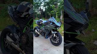 Kawasaki ninja h2r 😈brand new 🥵 video saport bikelover ninjazx10rlover tending bikelover [upl. by Nahshu553]