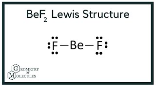 BeF2 Lewis Structure Beryllium Fluoride [upl. by Ahsircal]