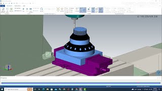 CONTORNO 2D Y ROSCADO CON RAMPA MAQUINARIA CNC Y PROGRAMACION TUTORIAL DE MASTERCAM [upl. by Selestina]