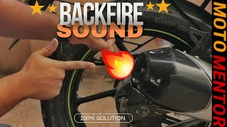 HOW TO FIX BIKE MISFIRING  BACKFIRE  DECEL POPS NOISE IN MOTORCYCLE SOLUTION [upl. by Tyler]