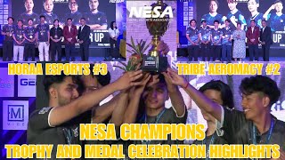 CHAMPIONS OF NESA leoesports1016  TROPHY AND MEDAL CELEBRATION HoraaEsportsOfficial GG NT 🥳 [upl. by Eniluap653]