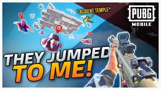 THEY JUMPED TO MY TEMPLE ON THE AIR  PUBG MOBILE [upl. by Lenej]