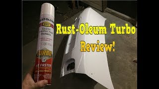 RustOleum Turbo spray paint REVIEW [upl. by Atalayah]