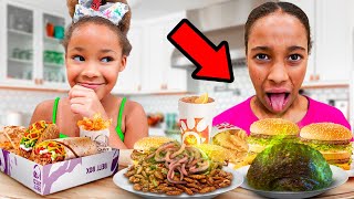 Calis Little Sister DECIDES What She EATS for 24 Hours [upl. by Ellicec]