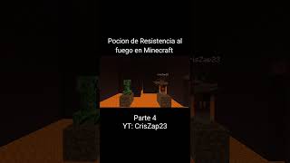 🔴 Pocion de Resistencia al fuego en Minecraft Parte 4  CrisZap23 🔴 minecraft [upl. by Kimmy]