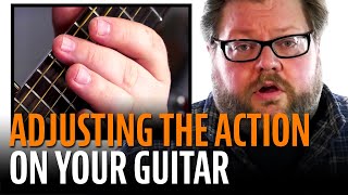 How to Adjust the Action on an Acoustic Guitar [upl. by Aremus791]