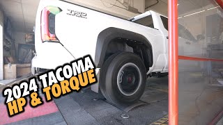 2024 Toyota Tacoma on the Dyno VS 3rd gen Tacoma on the Dyno [upl. by Nimzay235]