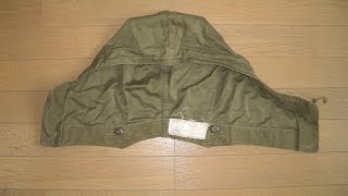 米軍「M43フィールドジャケット用フード・M1943」Fieid Jacket HOOD【軍用品】 [upl. by Moise]