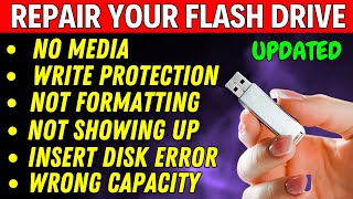 How To Fix No Media USB Flash Drive Easily Repair ANY Corrupted Flash Drive [upl. by Seko]