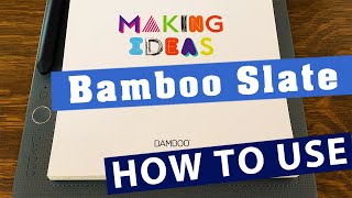 Wacom Bamboo Slate  How To Use  With the Inkspace App  Drawing Gone Digital [upl. by Sdlonyer172]