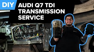 Audi Q7 Transmission Fluid Replacement DIY 20072015 Audi Q7 4L TDI 8Speed Transmission Service [upl. by Niran170]