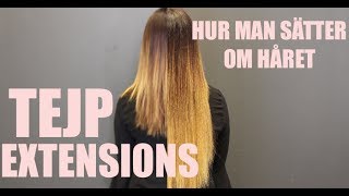 TAPE EXTENSIONS  Visar hur man sätter i Great Lengths TAPE [upl. by Delanie]