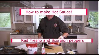 Hot sauce experiment time Fermented hot sauce recipe with Red Scorpion Hibiscus amp Fresno Chilis [upl. by Ainevuol]