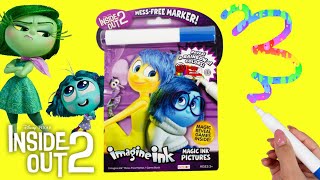 Inside Out 2 Imagine Ink Activity Coloring Book with Magic Marker For Kids [upl. by Burrow]