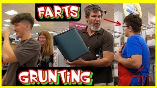 FARTING with GRUNTING NOISES amp FUNNY FACES 😜💩 Fart Prank 6 [upl. by Ahsiea]