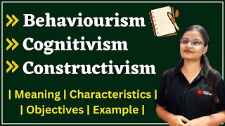 Behaviourism  Cognitivism  Constructivism  Child Development and Pedagogy CDP [upl. by Anal]