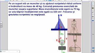 Fizica clasa VII Mecanisme simple Lecția 15 Scripetele Rezolvare de probleme [upl. by Airdnala]