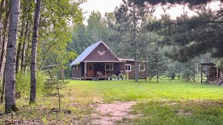 Off Grid In Minnesota Working On The Addition Picking WILD Blueberries [upl. by Gazzo]