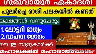 ഇന്ന് ഗുരുവായൂർ ഏകാദശി പുലർച്ചെ പ്രശ്‌നചിന്തയിൽ കണ്ടത് 12 നക്ഷത്രക്കാർ സൂര്യനെപ്പോലെ ഉദിച്ചുയരും [upl. by Ecydnarb]