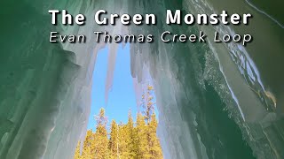 The Green Monster  Evan Thomas Creek Route Loop Waterfalls｜Kananaskis Alberta [upl. by Gillman]