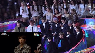 181201 idols reaction to Jungkook on the screen [upl. by Nnomae]