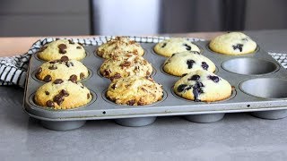 EASY MUFFIN RECIPE  Muffin Base Recipe [upl. by Ahsaenat]